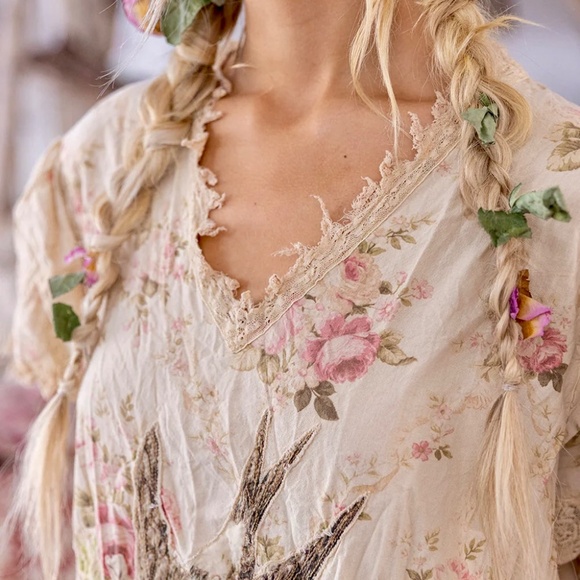 Magnolia Pearl Floral Ada Lovelace Dress in Cottagebird - Picture 6 of 8